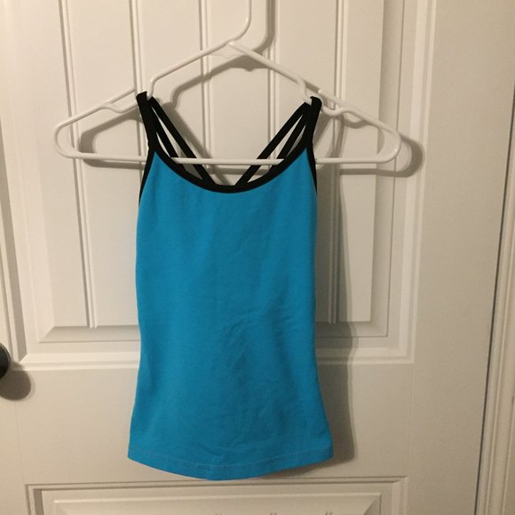 Triple Flip Turquoise Tank Top Size 4 - Picture 1 of 2
